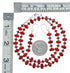 Genuine Sterling Silver Southwest Coral Bead Necklace Set JX128494